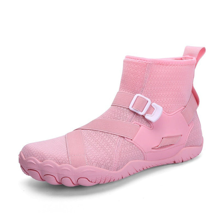 High-Top Barefoot Sneakers with Elastic Strap