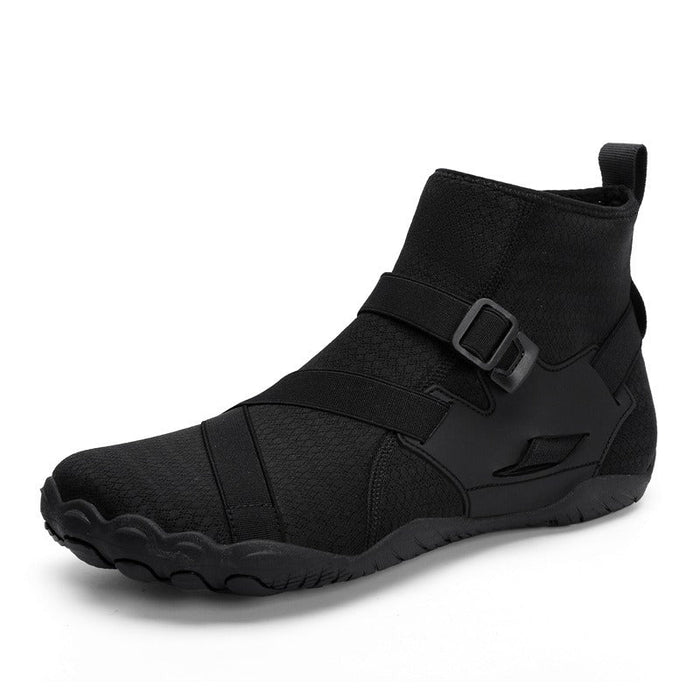 High-Top Barefoot Sneakers with Elastic Strap