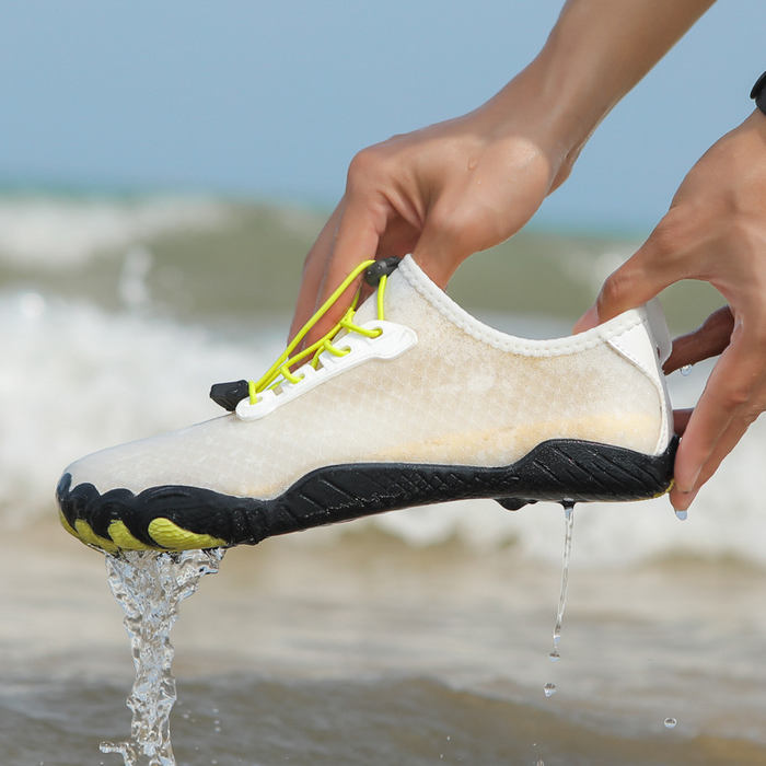 Water Shoes Quick-Dry Slip-On with Elastic Lacing