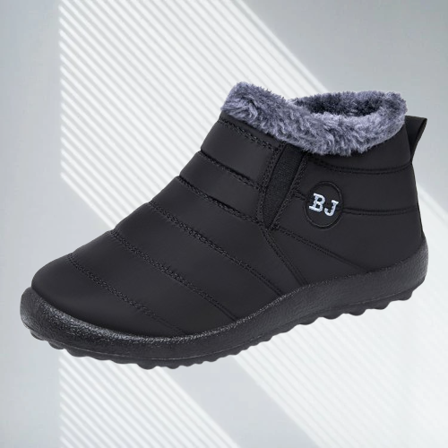 Women's Quilted Winter Ankle Boots with Fleece Lining
