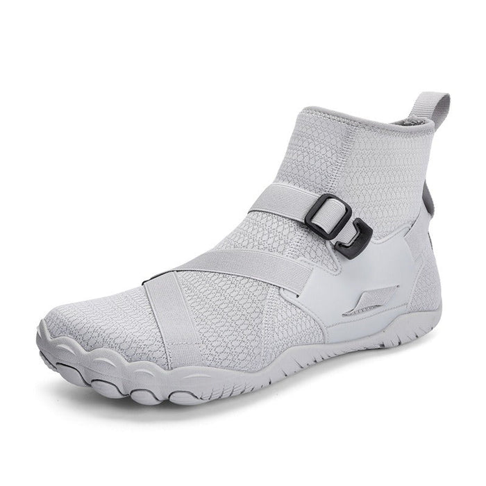 High-Top Barefoot Sneakers with Elastic Strap