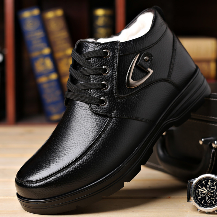 Men's Ankle Boots Lace-Up Waterproof Insulated Arch Support