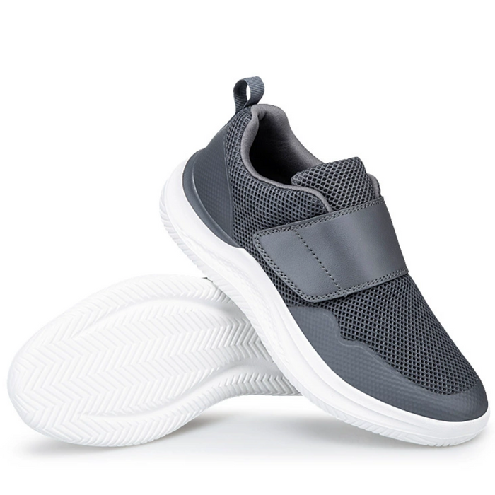 Men's Mesh Walking Shoes with Arch Support and Velcro Closure