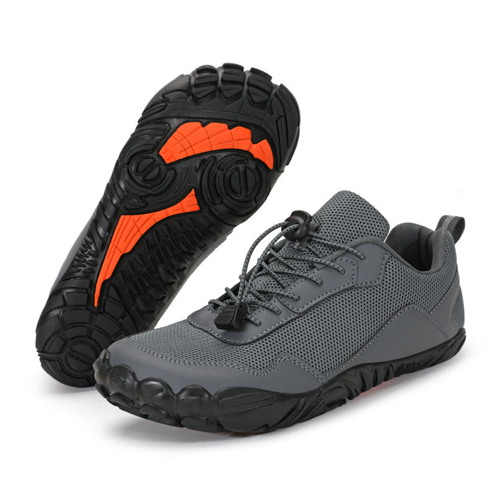 Barefoot Hiking Shoes with Mesh Upper and Anti-Slip Sole
