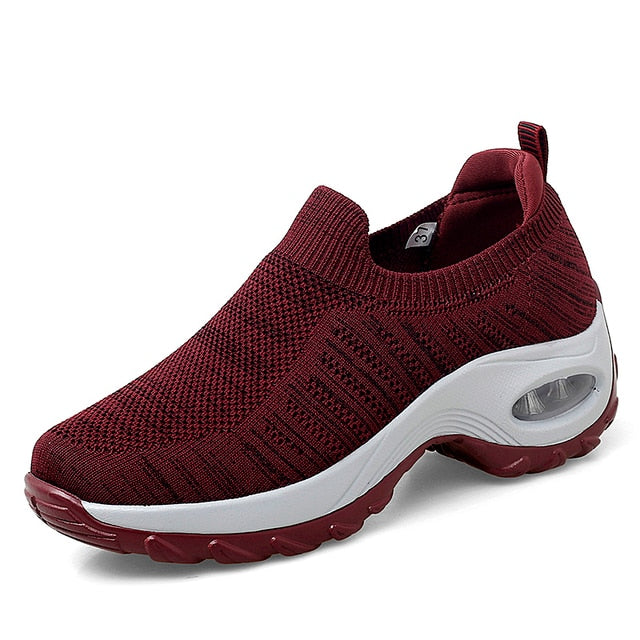 Women's Slip-On Walking Shoes with Arch Support