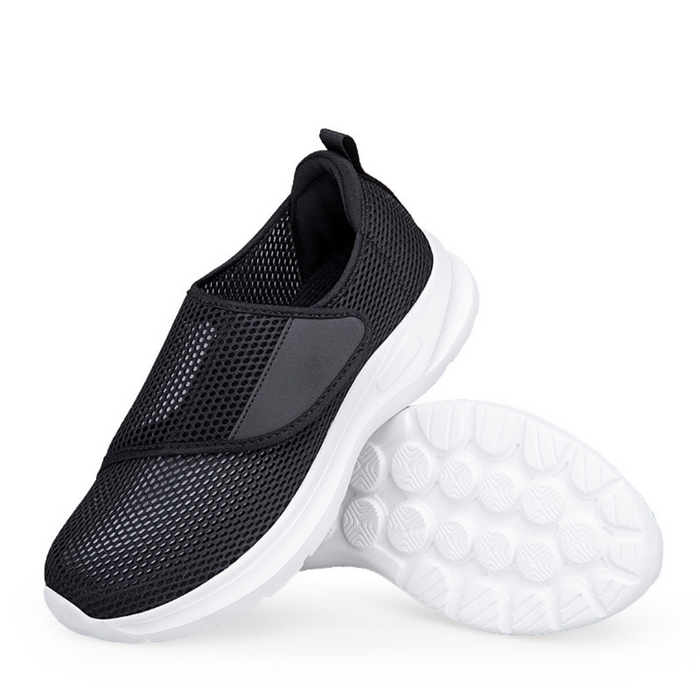 Women's Mesh Slip-On Walking Sneakers with Velcro Strap