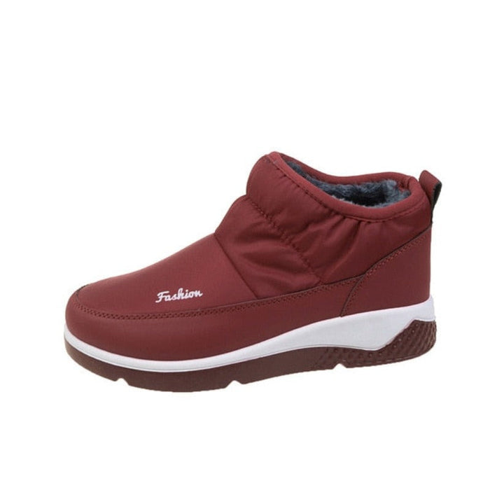Women's Quilted Slip-On Ankle Boots Waterproof Warm