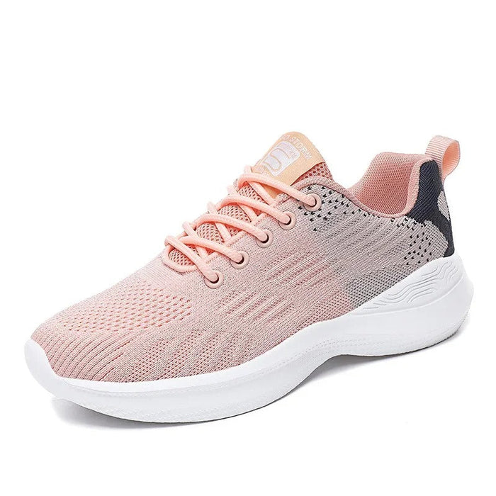 Women's Barefoot Sneakers Knit Lace-Up Lightweight