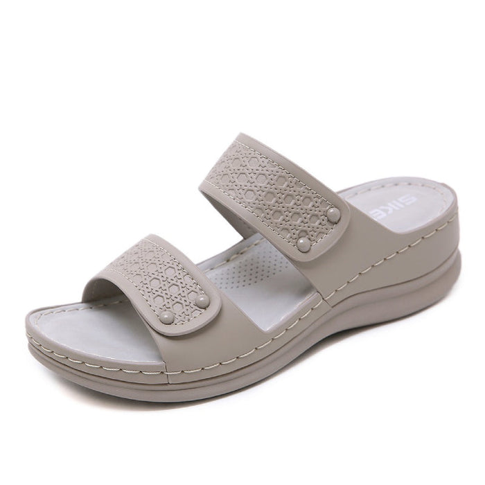 Women's Cushioned Slide Sandals with EVA Sole