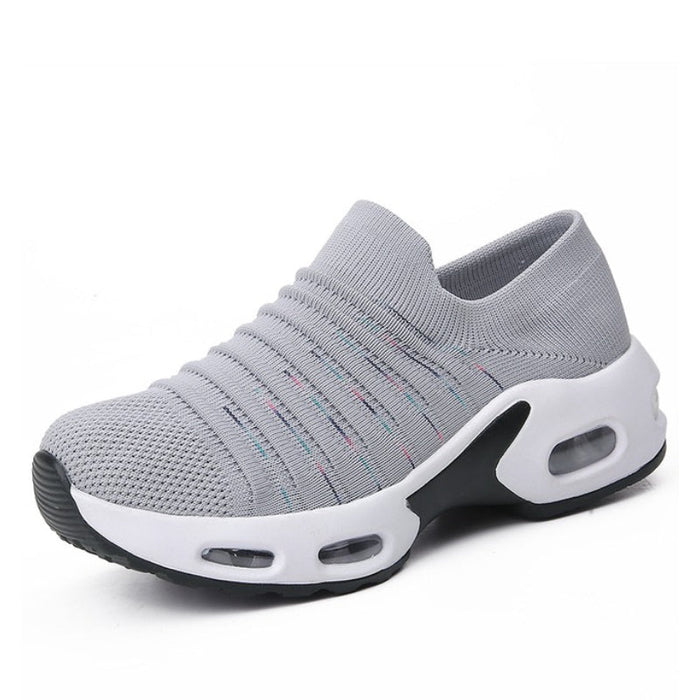 Women's Slip-On Knit Sneakers with Air Cushion Sole