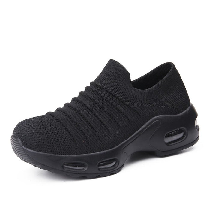 Women's Slip-On Knit Sneakers with Air Cushion Sole