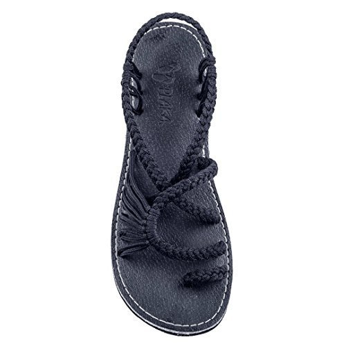 Women's Braided Strappy Flat Sandals Lightweight