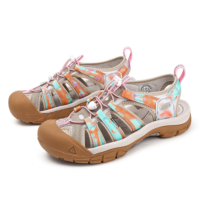 Women's Closed-Toe Sport Sandals with Bungee Lacing