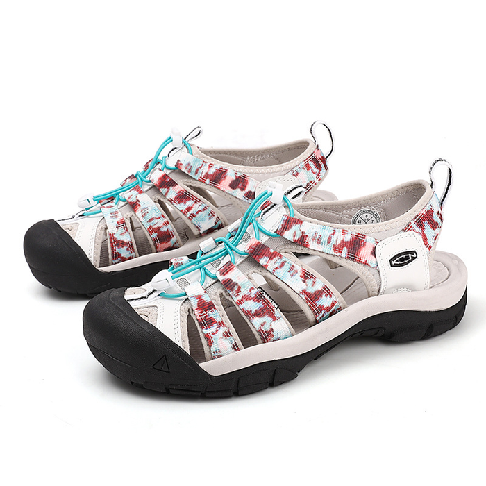 Women's Closed-Toe Sport Sandals with Bungee Lacing