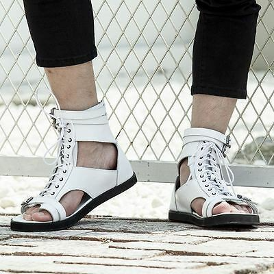 Women's Gladiator Sandals with Ankle Strap and Buckle