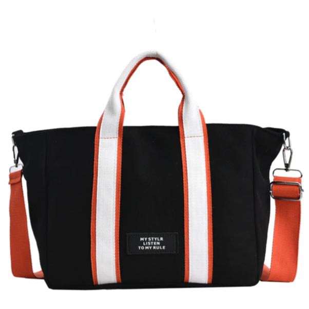 Women's Canvas Tote Bag with Adjustable Strap for Travel