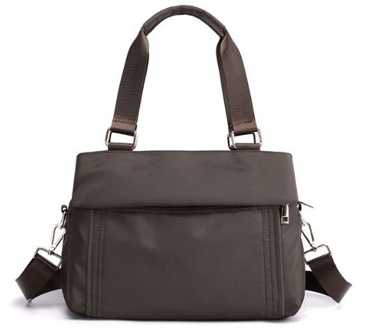 Women's Water-Resistant Nylon Crossbody Bag with Top Handles