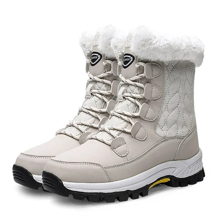 Women's Waterproof Snow Boots with Faux Fur Lining