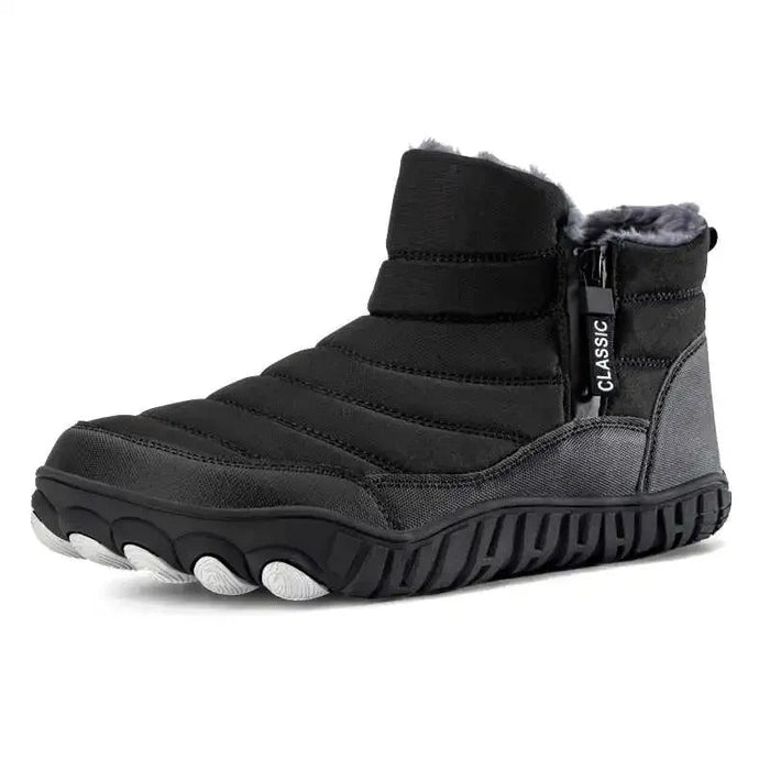 Women's Quilted Winter Ankle Boots with Side Zip