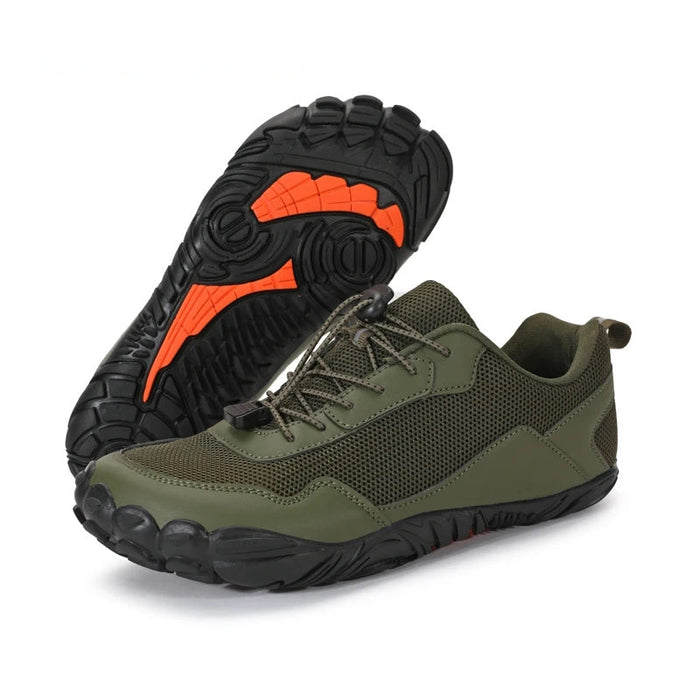 Barefoot Hiking Shoes with Mesh Upper and Anti-Slip Sole