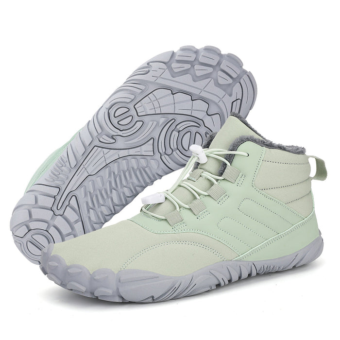 Fleece-Lined Barefoot Winter Hiking Boots Waterproof